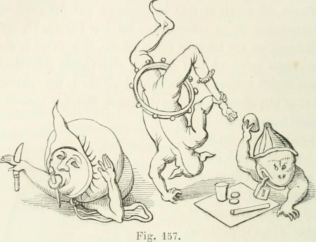 An illustration from Histoire de la caricature et du grotesque dans la littérature et dans l'art, 1875, leaf 304