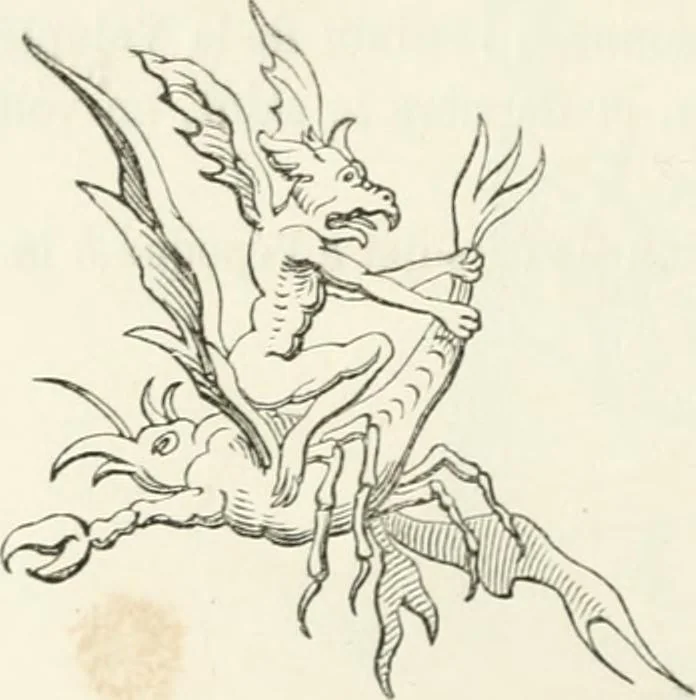 An illustration from Histoire de la caricature et du grotesque dans la littérature et dans l'art, 1875, leaf 308