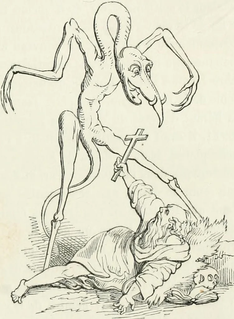 An illustration from Histoire de la caricature et du grotesque dans la littérature et dans l'art, 1875, leaf 309