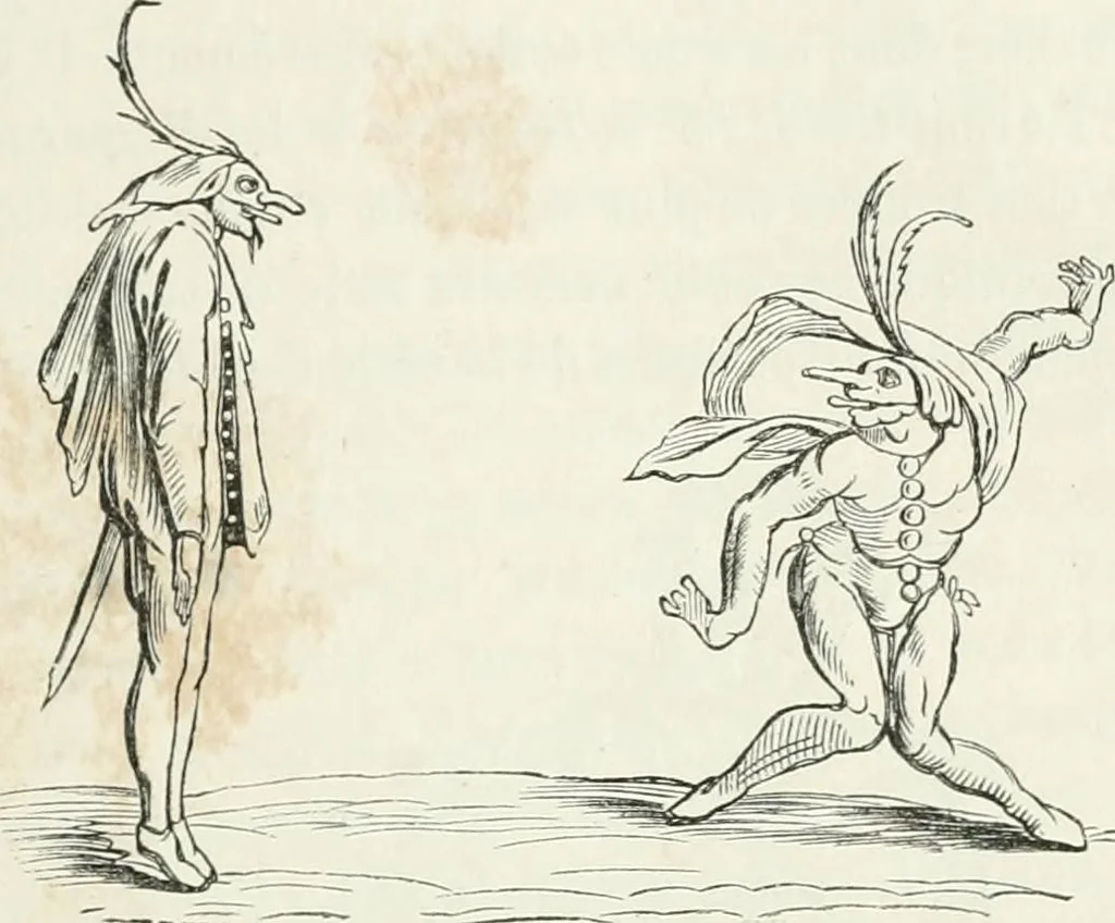 An illustration from Histoire de la caricature et du grotesque dans la littérature et dans l'art, 1875, leaf 315