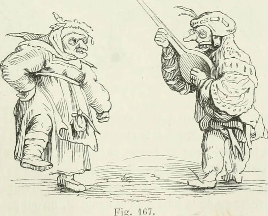 An illustration from Histoire de la caricature et du grotesque dans la littérature et dans l'art, 1875, leaf 315