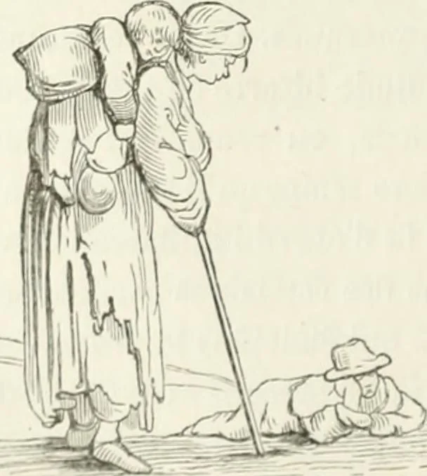 An illustration from Histoire de la caricature et du grotesque dans la littérature et dans l'art, 1875, leaf 318