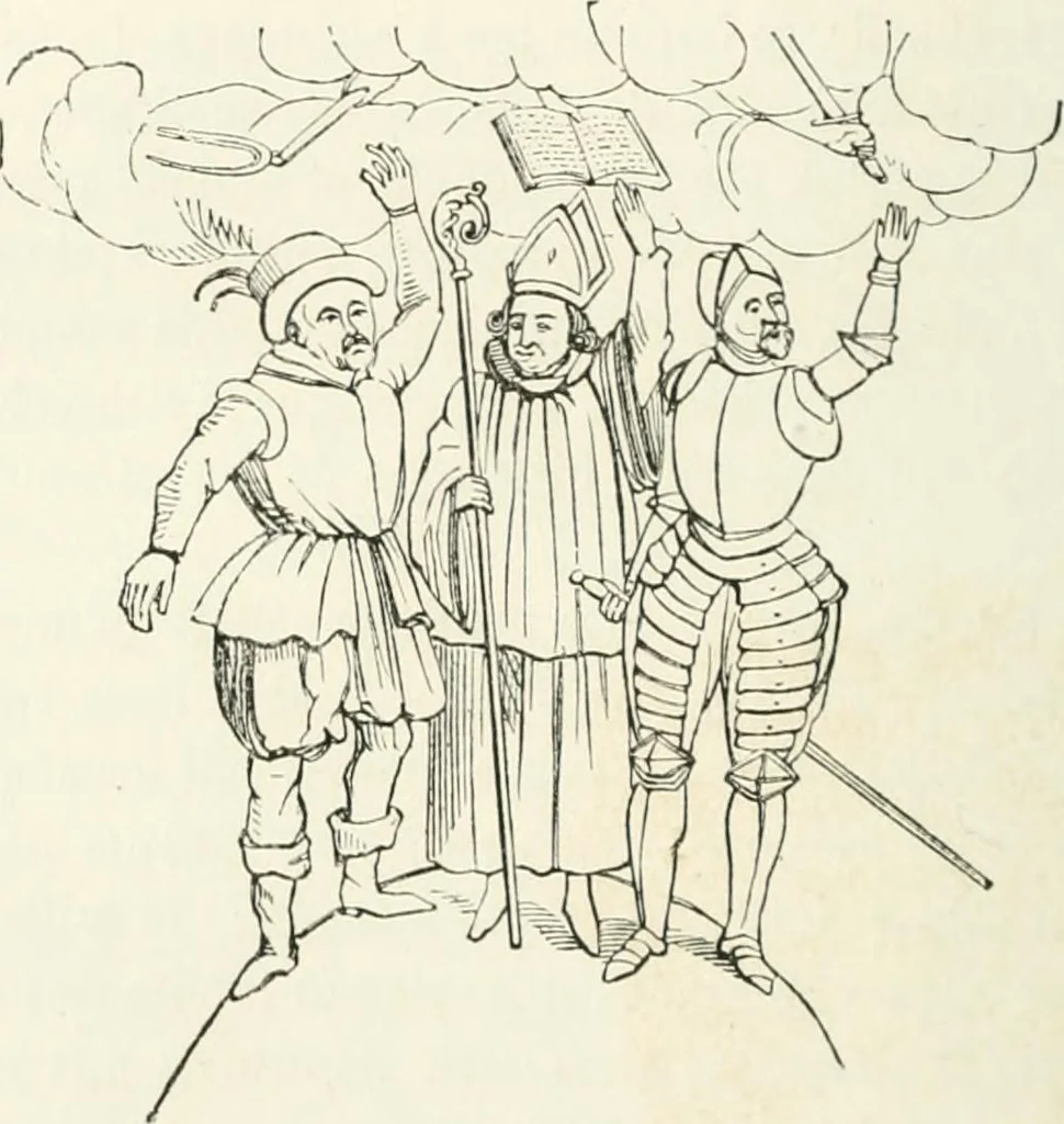 An illustration from Histoire de la caricature et du grotesque dans la littérature et dans l'art, 1875, leaf 358
