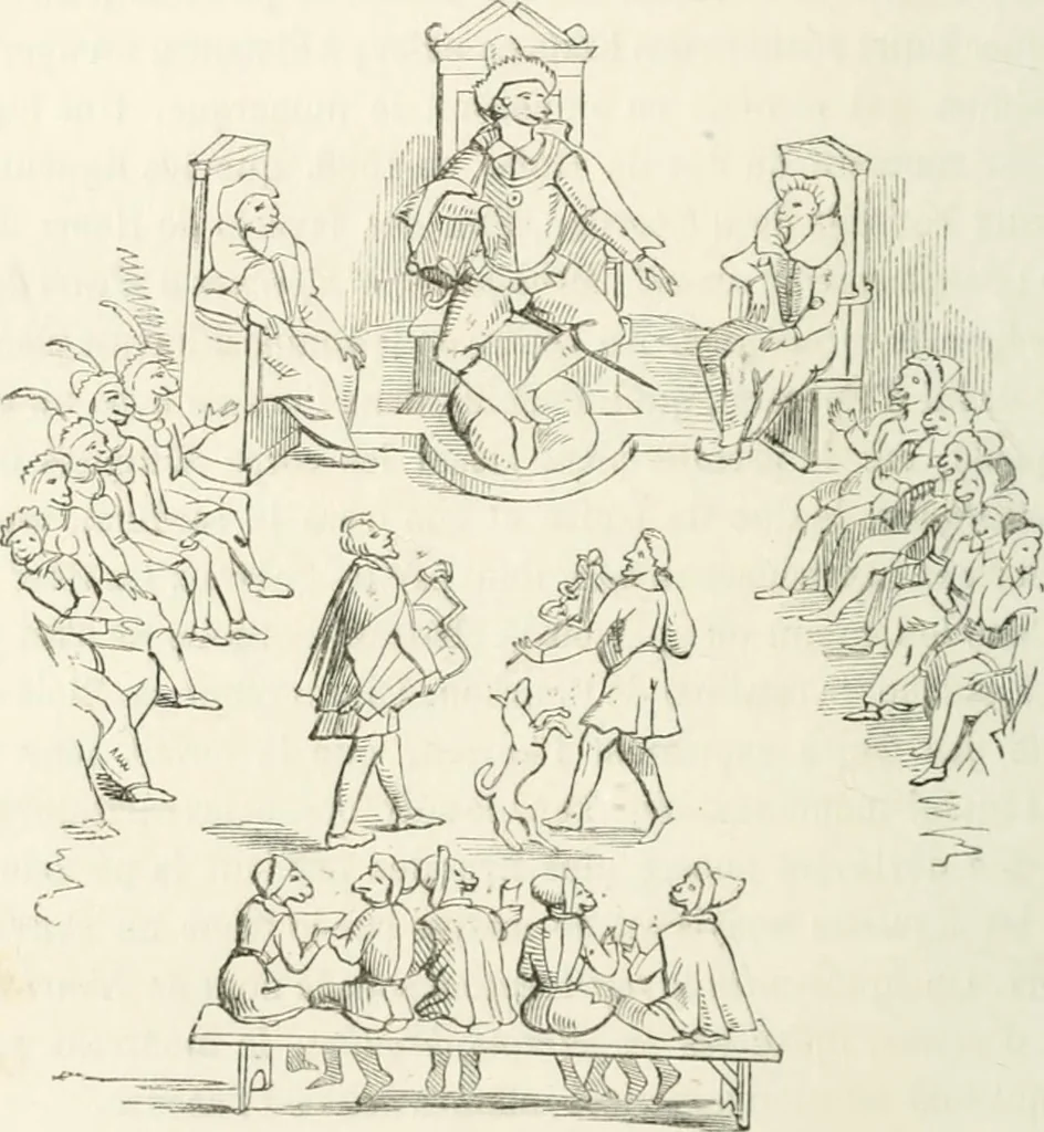 An illustration from Histoire de la caricature et du grotesque dans la littérature et dans l'art, 1875, leaf 360