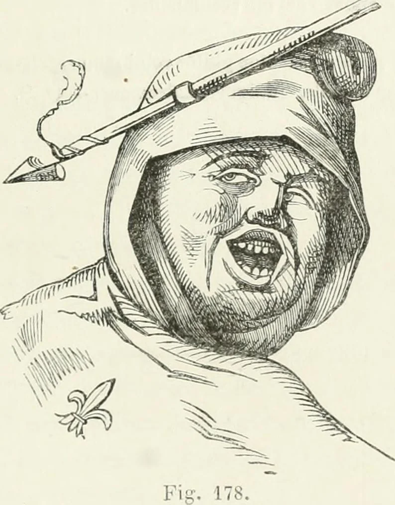 An illustration from Histoire de la caricature et du grotesque dans la littérature et dans l'art, 1875, leaf 365