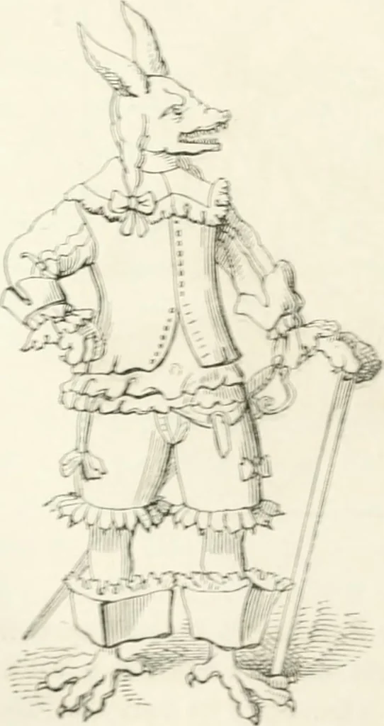 An illustration from Histoire de la caricature et du grotesque dans la littérature et dans l'art, 1875, leaf 372