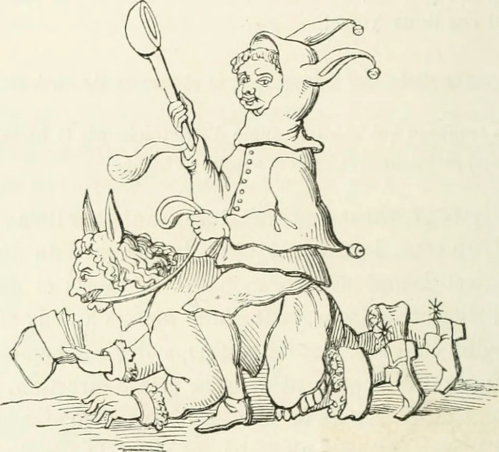 An illustration from Histoire de la caricature et du grotesque dans la littérature et dans l'art, 1875, leaf 374