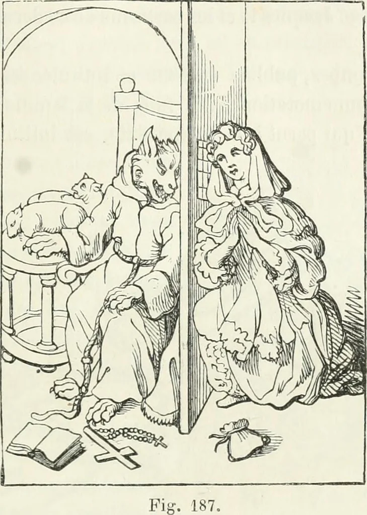 An illustration from Histoire de la caricature et du grotesque dans la littérature et dans l'art, 1875, leaf 411