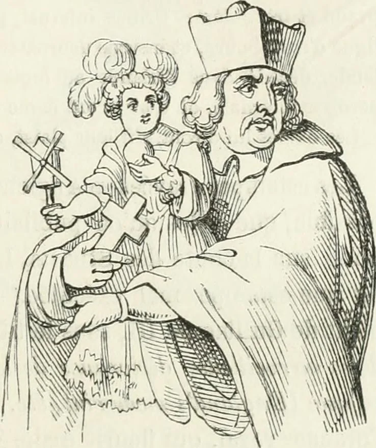 An illustration from Histoire de la caricature et du grotesque dans la littérature et dans l'art, 1875, leaf 413