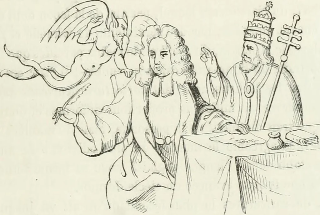 An illustration from Histoire de la caricature et du grotesque dans la littérature et dans l'art, 1875, leaf 417