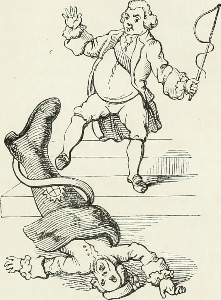 An illustration from Histoire de la caricature et du grotesque dans la littérature et dans l'art, 1875, leaf 435