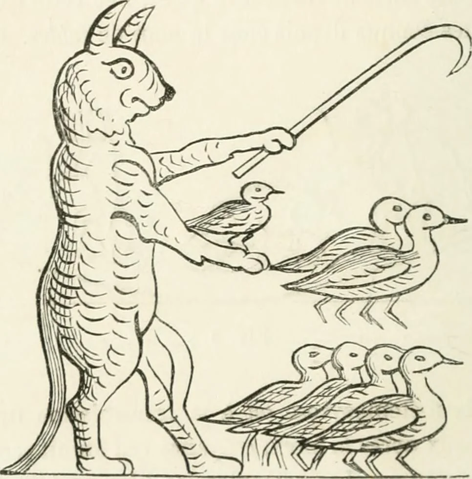An illustration from Histoire de la caricature et du grotesque dans la littérature et dans l'art, 1875, leaf 44