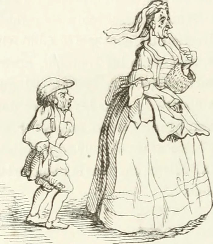 An illustration from Histoire de la caricature et du grotesque dans la littérature et dans l'art, 1875, leaf 440