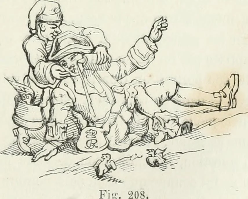 An illustration from Histoire de la caricature et du grotesque dans la littérature et dans l'art, 1875, leaf 441