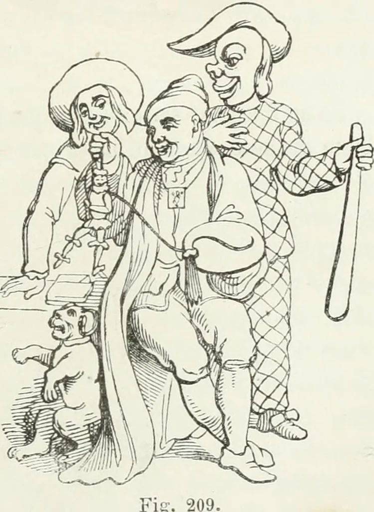 An illustration from Histoire de la caricature et du grotesque dans la littérature et dans l'art, 1875, leaf 443