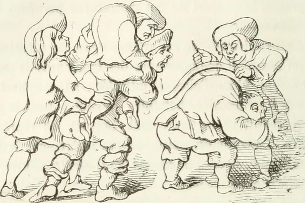 An illustration from Histoire de la caricature et du grotesque dans la littérature et dans l'art, 1875, leaf 444
