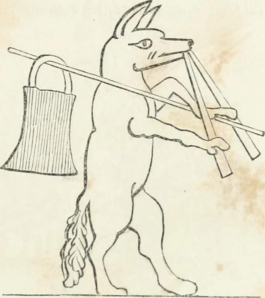 An illustration from Histoire de la caricature et du grotesque dans la littérature et dans l'art, 1875, leaf 45