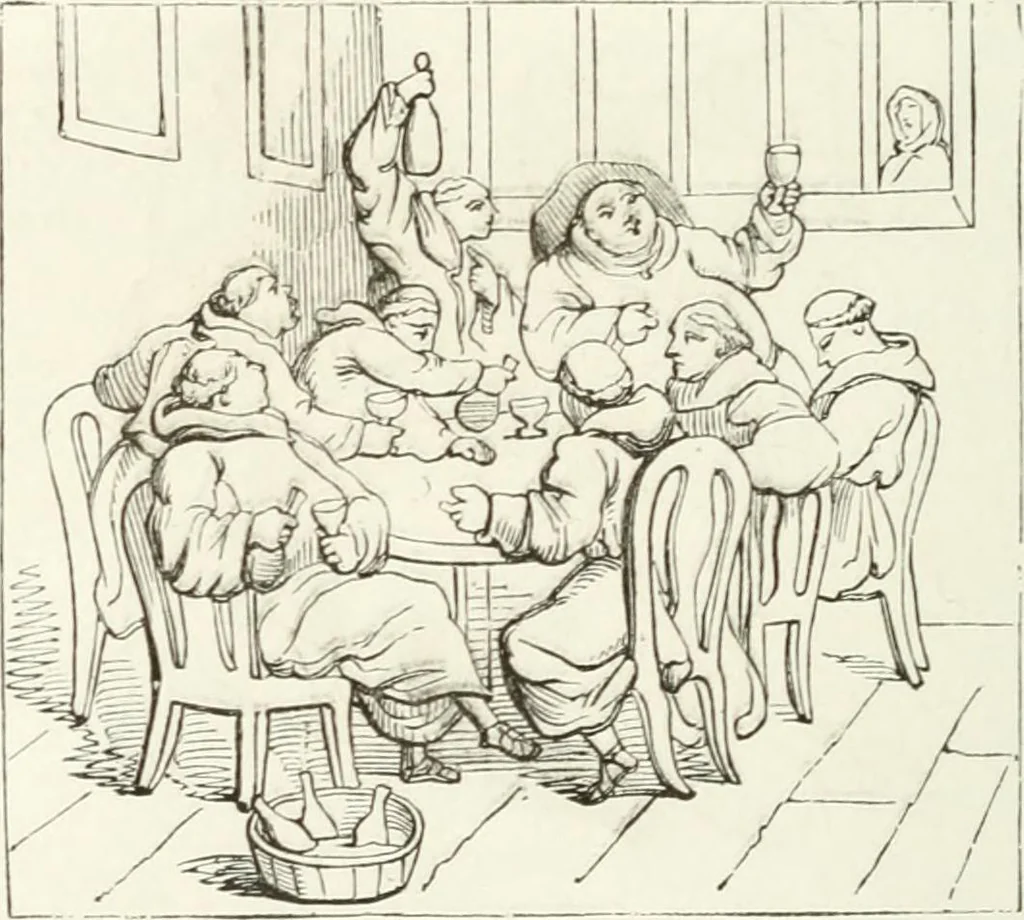 An illustration from Histoire de la caricature et du grotesque dans la littérature et dans l'art, 1875, leaf 452