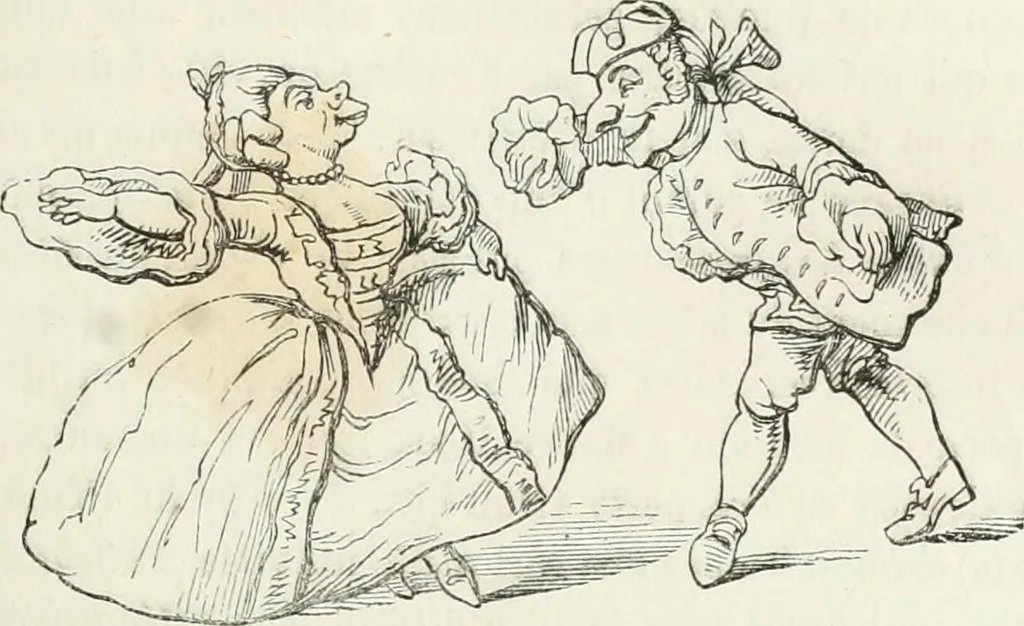 An illustration from Histoire de la caricature et du grotesque dans la littérature et dans l'art, 1875, leaf 457