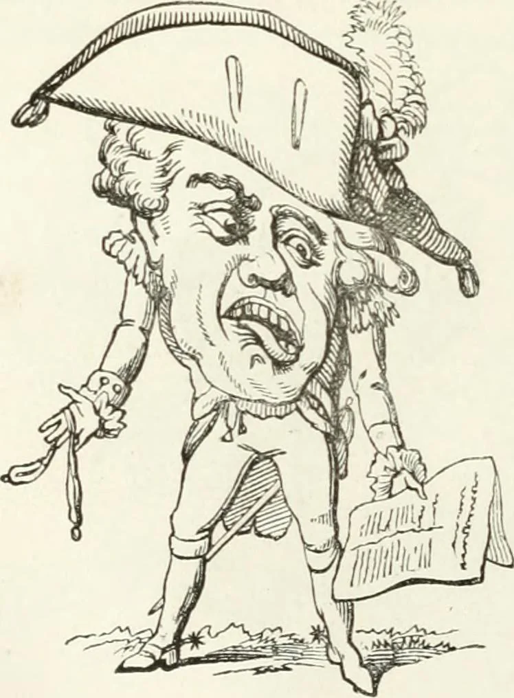 An illustration from Histoire de la caricature et du grotesque dans la littérature et dans l'art, 1875, leaf 458