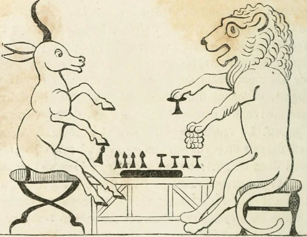 An illustration from Histoire de la caricature et du grotesque dans la littérature et dans l'art, 1875, leaf 46