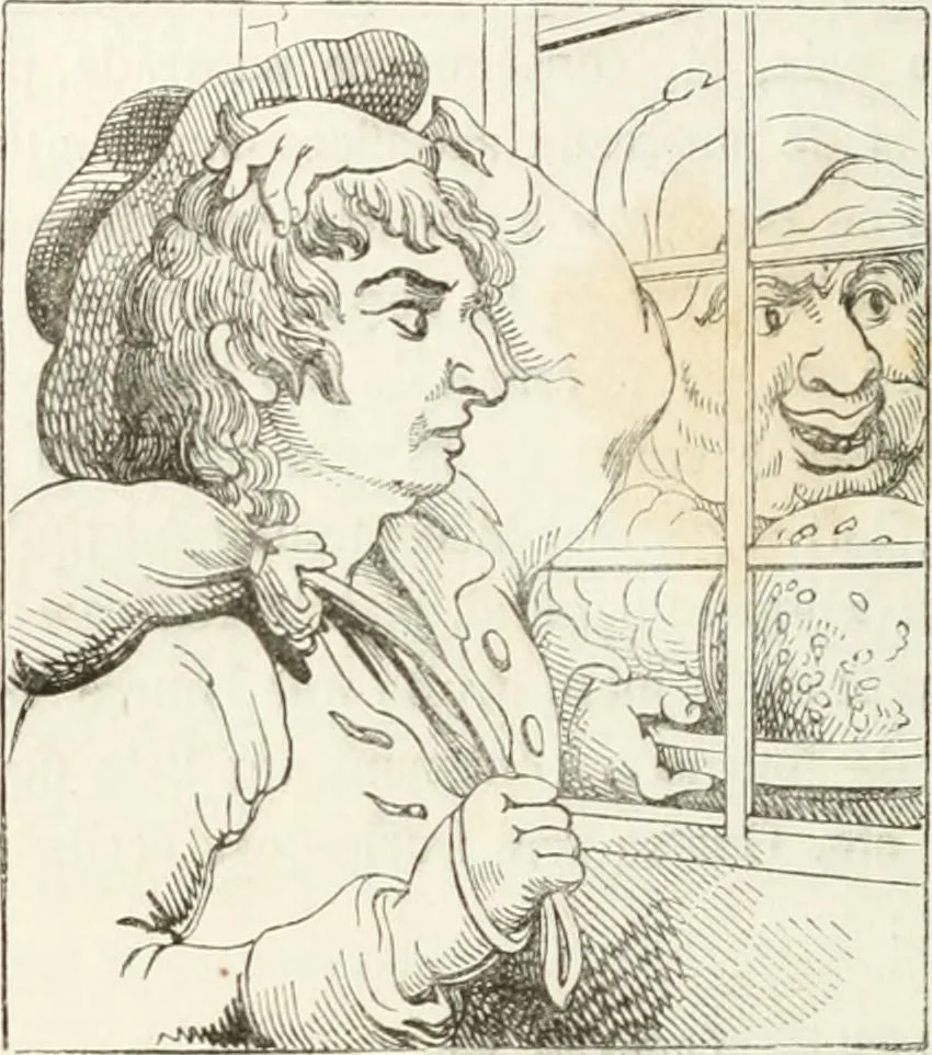 An illustration from Histoire de la caricature et du grotesque dans la littérature et dans l'art, 1875, leaf 460
