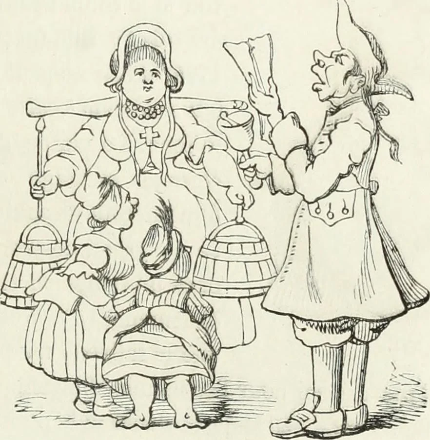 An illustration from Histoire de la caricature et du grotesque dans la littérature et dans l'art, 1875, leaf 469