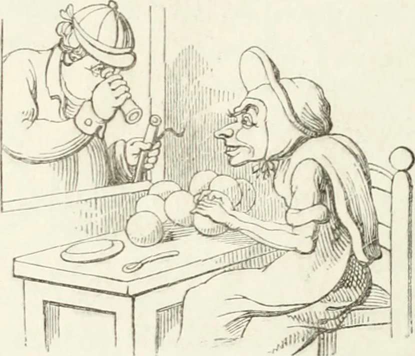 An illustration from Histoire de la caricature et du grotesque dans la littérature et dans l'art, 1875, leaf 472