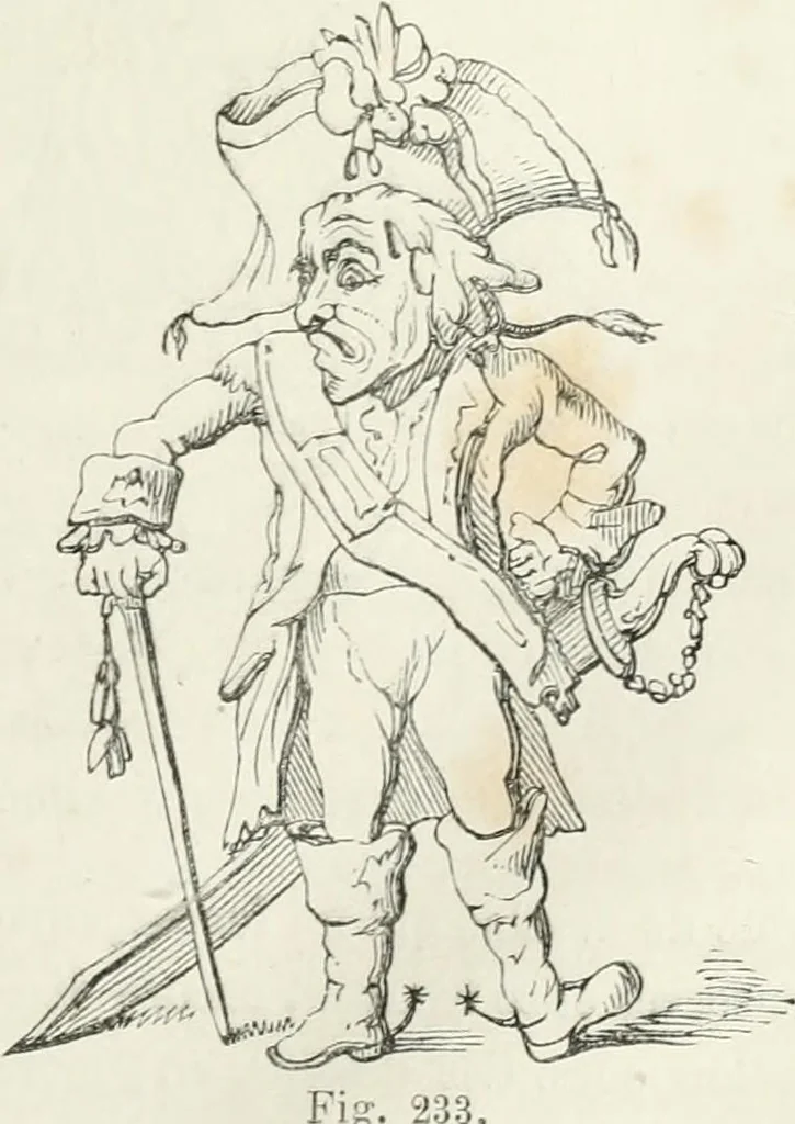An illustration from Histoire de la caricature et du grotesque dans la littérature et dans l'art, 1875, leaf 481