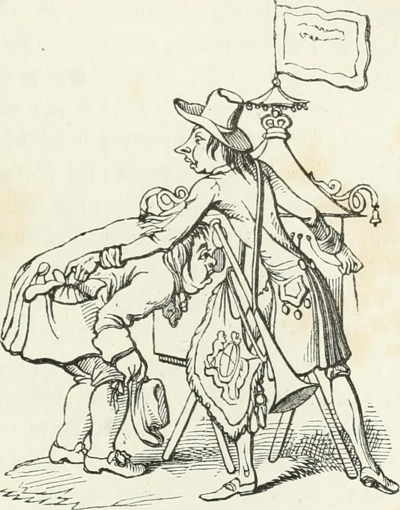 An illustration from Histoire de la caricature et du grotesque dans la littérature et dans l'art, 1875, leaf 483
