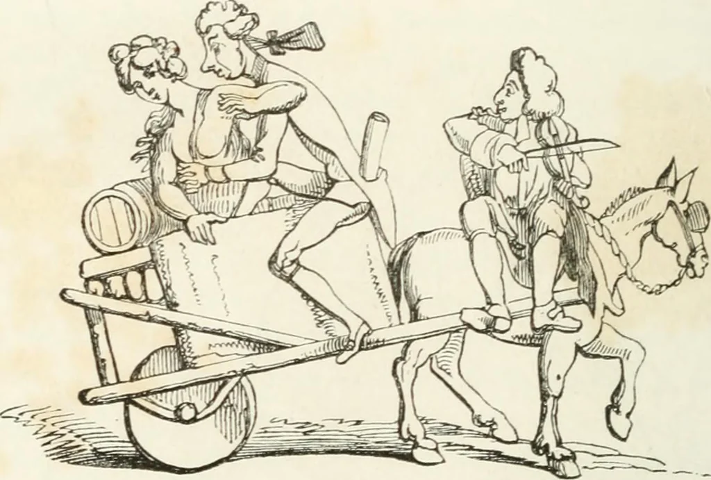 An illustration from Histoire de la caricature et du grotesque dans la littérature et dans l'art, 1875, leaf 486
