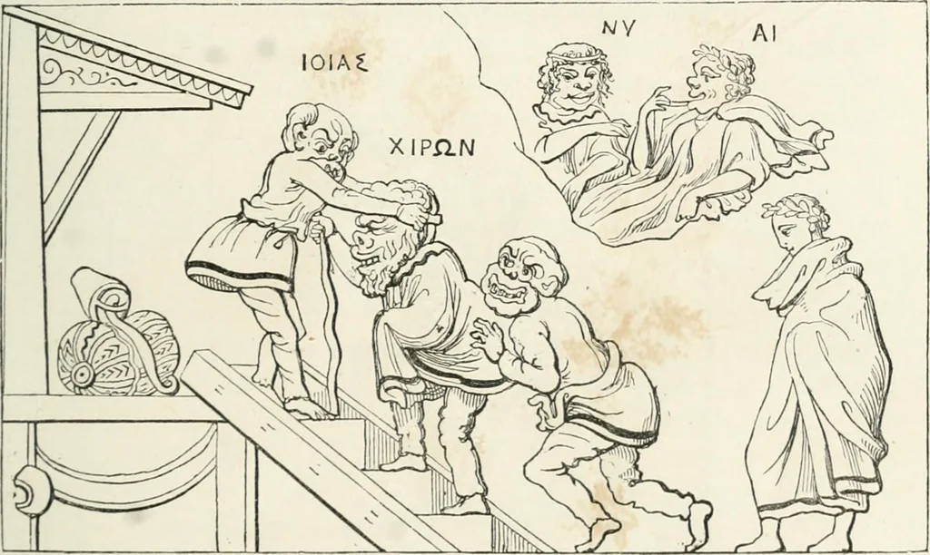 An illustration from Histoire de la caricature et du grotesque dans la littérature et dans l'art, 1875, leaf 55