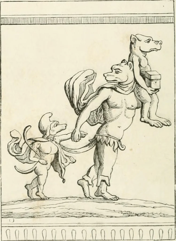 An illustration from Histoire de la caricature et du grotesque dans la littérature et dans l'art, 1875, leaf 56