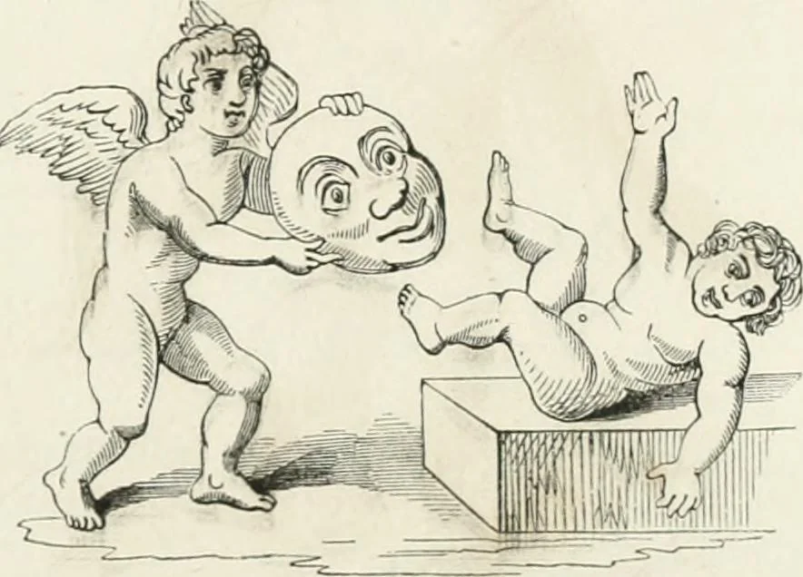 An illustration from Histoire de la caricature et du grotesque dans la littérature et dans l'art, 1875, leaf 65