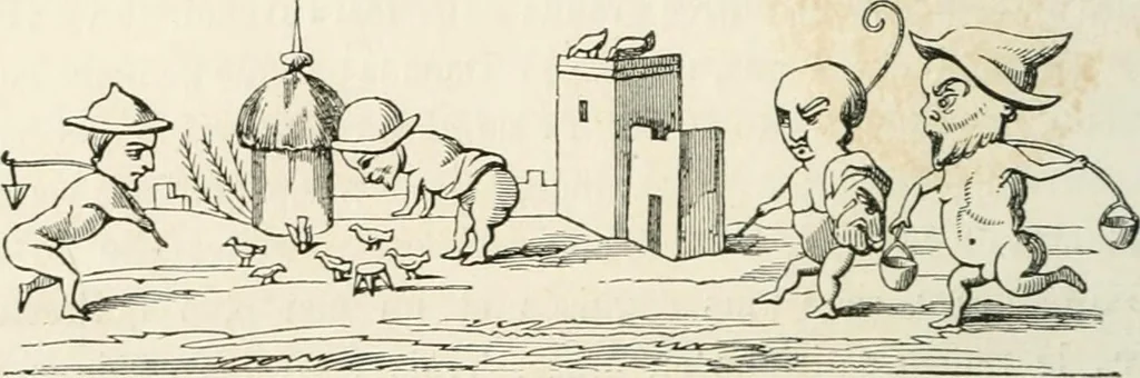 An illustration from Histoire de la caricature et du grotesque dans la littérature et dans l'art, 1875, leaf 70