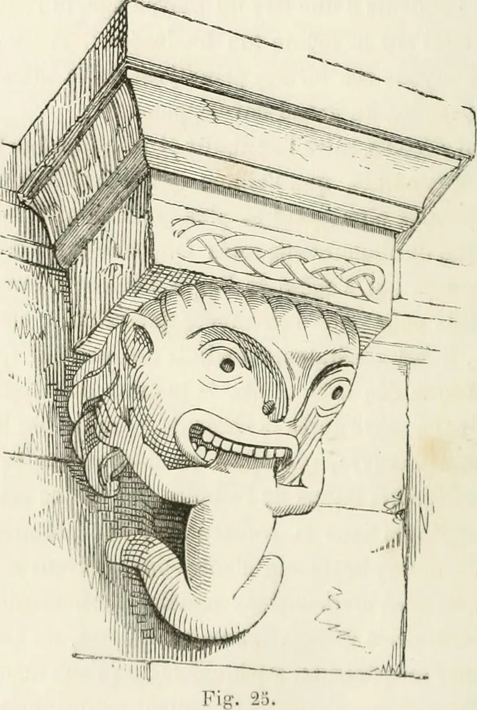 An illustration from Histoire de la caricature et du grotesque dans la littérature et dans l'art, 1875, leaf 84