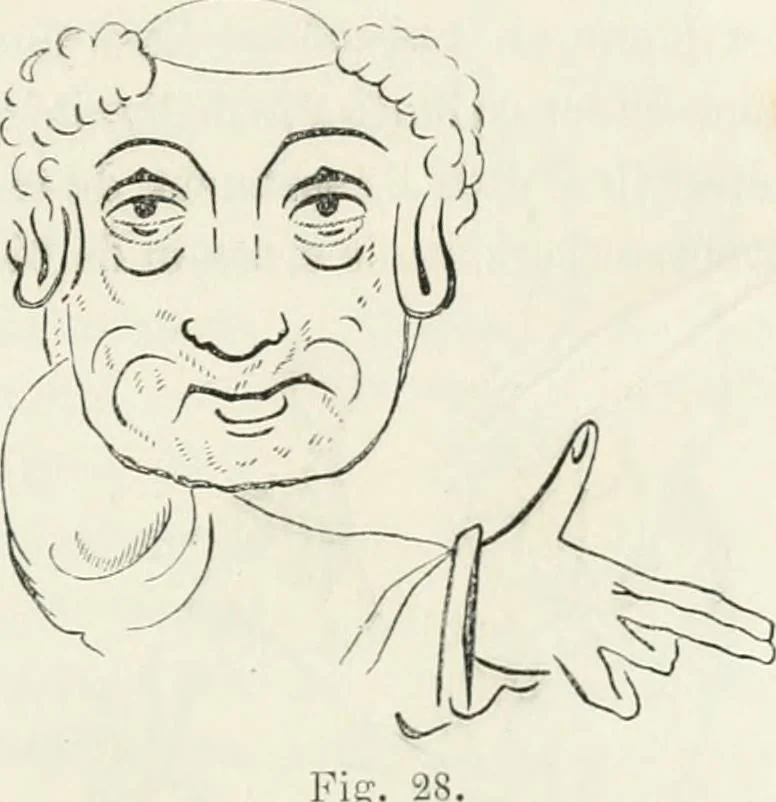 An illustration from Histoire de la caricature et du grotesque dans la littérature et dans l'art, 1875, leaf 89