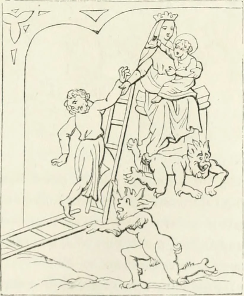 An illustration from Histoire de la caricature et du grotesque dans la littérature et dans l'art, 1875, leaf 99