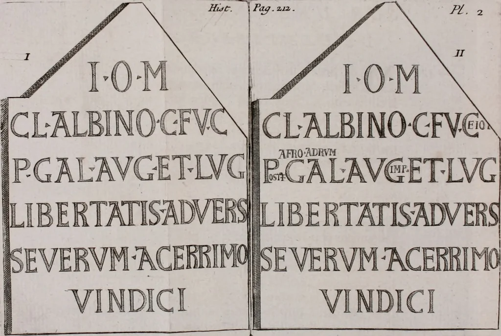 An illustration from Histoire de l'Académie royale des inscriptions et belles lettres, depuis son establissement jusqu'à présent : Avec les Mémoires de littérature tirez des registres de cette Académie depuis son renouvellement jusqu'en 1710, 1736, leaf 239