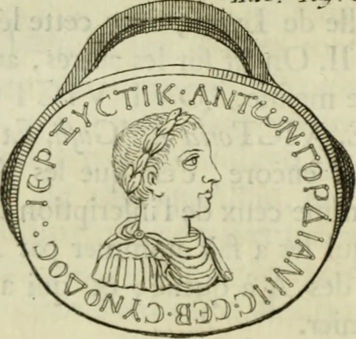 An illustration from Histoire de l'Académie royale des inscriptions et belles lettres, depuis son establissement jusqu'à présent : Avec les Mémoires de littérature tirez des registres de cette Académie depuis son renouvellement jusqu'en 1710, 1736, leaf 243