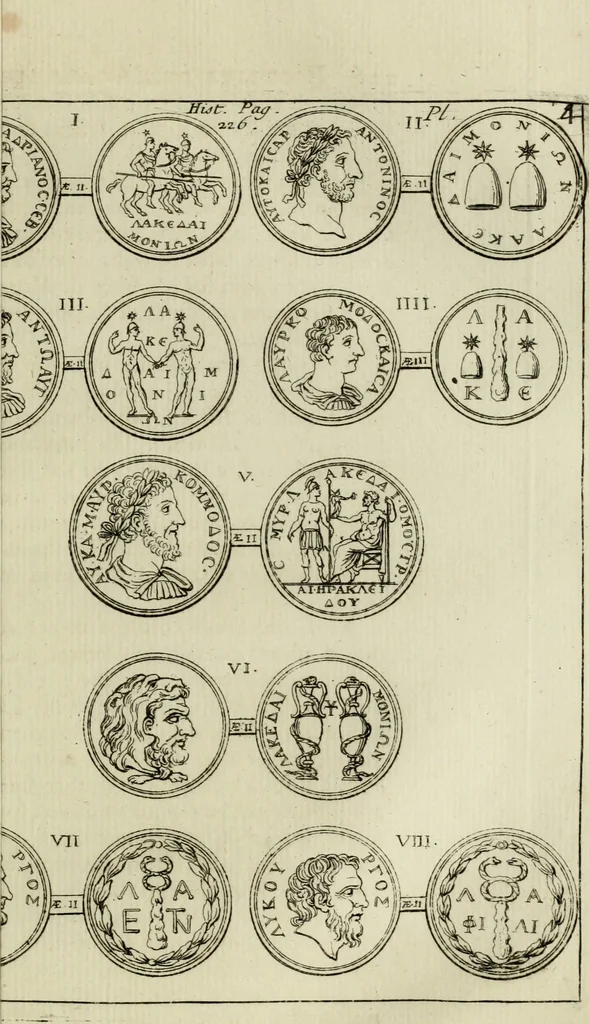 An illustration from Histoire de l'Académie royale des inscriptions et belles lettres, depuis son establissement jusqu'à présent : Avec les Mémoires de littérature tirez des registres de cette Académie depuis son renouvellement jusqu'en 1710, 1736, leaf 256
