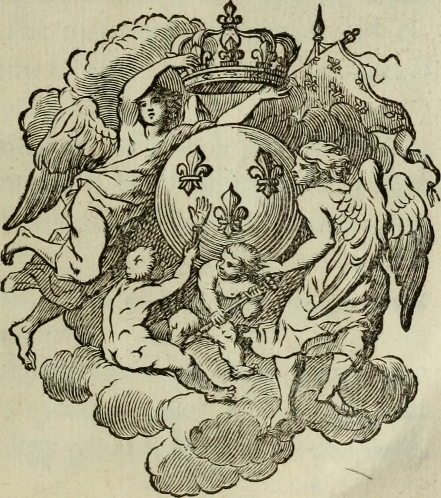 An illustration from Histoire de l'Académie royale des inscriptions et belles lettres, depuis son establissement jusqu'à présent : Avec les Mémoires de littérature tirez des registres de cette Académie depuis son renouvellement jusqu'en 1710, 1736, leaf 8