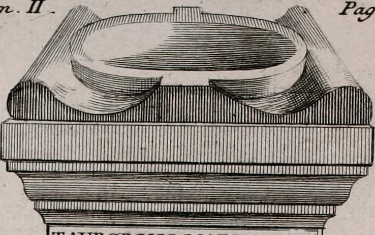 An illustration from Histoire de l'Académie royale des inscriptions et belles lettres, depuis son establissement jusqu'à présent : Avec les Mémoires de littérature tirez des registres de cette Académie depuis son renouvellement jusqu'en 1710, 1736, leaf 457