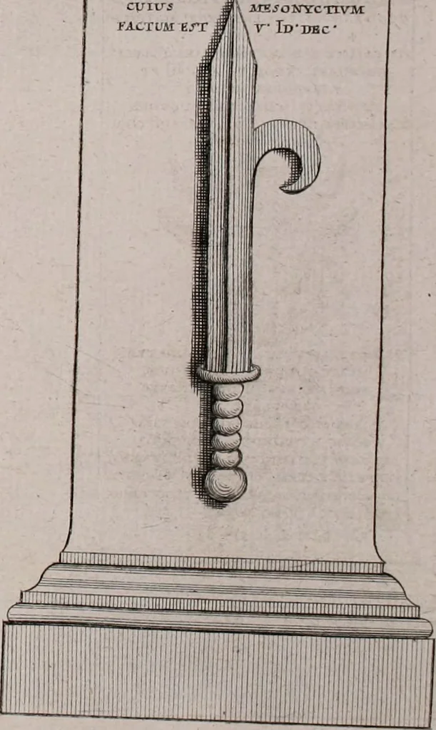 An illustration from Histoire de l'Académie royale des inscriptions et belles lettres, depuis son establissement jusqu'à présent : Avec les Mémoires de littérature tirez des registres de cette Académie depuis son renouvellement jusqu'en 1710, 1736, leaf 457