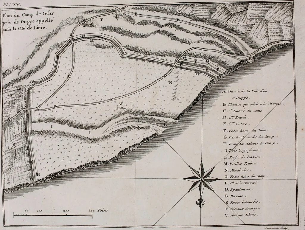 An illustration from Histoire de l'Académie royale des inscriptions et belles lettres, depuis son establissement jusqu'à présent : Avec les Mémoires de littérature tirez des registres de cette Académie depuis son renouvellement jusqu'en 1710, 1736, leaf 415