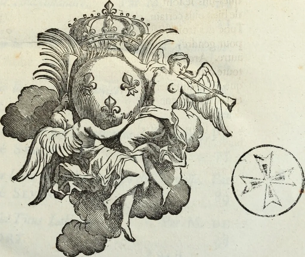 An illustration from Histoire de l'Académie royale des inscriptions et belles lettres, depuis son establissement jusqu'à présent : Avec les Mémoires de littérature tirez des registres de cette Académie depuis son renouvellement jusqu'en 1710, 1736, leaf 6