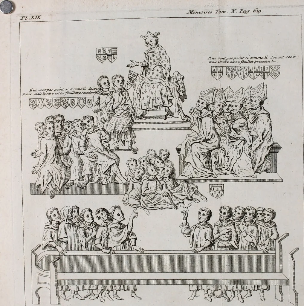 An illustration from Histoire de l'Académie royale des inscriptions et belles lettres, depuis son establissement jusqu'à présent : Avec les Mémoires de littérature tirez des registres de cette Académie depuis son renouvellement jusqu'en 1710, 1736, leaf 639