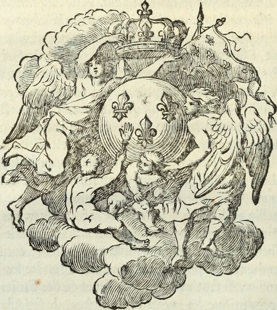 An illustration from Histoire de l'Académie royale des inscriptions et belles lettres, depuis son establissement jusqu'à présent : Avec les Mémoires de littérature tirez des registres de cette Académie depuis son renouvellement jusqu'en 1710, 1736, leaf 99