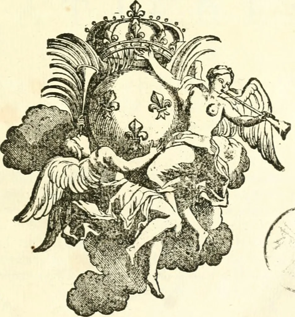 An illustration from Histoire de l'Académie royale des inscriptions et belles lettres, depuis son establissement jusqu'à présent : Avec les Mémoires de littérature tirez des registres de cette Académie depuis son renouvellement jusqu'en 1710, 1736, leaf 6