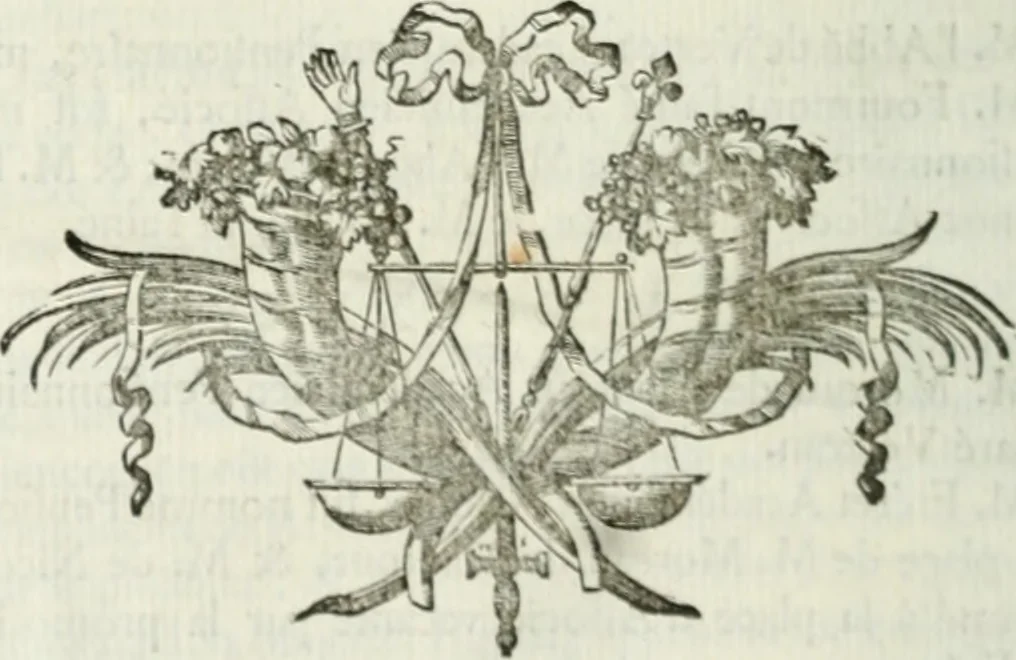 An illustration from Histoire de l'Académie royale des inscriptions et belles lettres, depuis son establissement jusqu'à présent : Avec les Mémoires de littérature tirez des registres de cette Académie depuis son renouvellement jusqu'en 1710, 1736, leaf 19